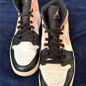 Air Jordan Women's Sneakers Black and Pink